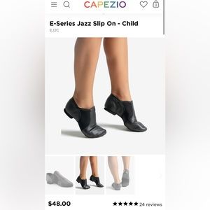 Capezio E series child’s slip on jazz shoe LIKE NEW